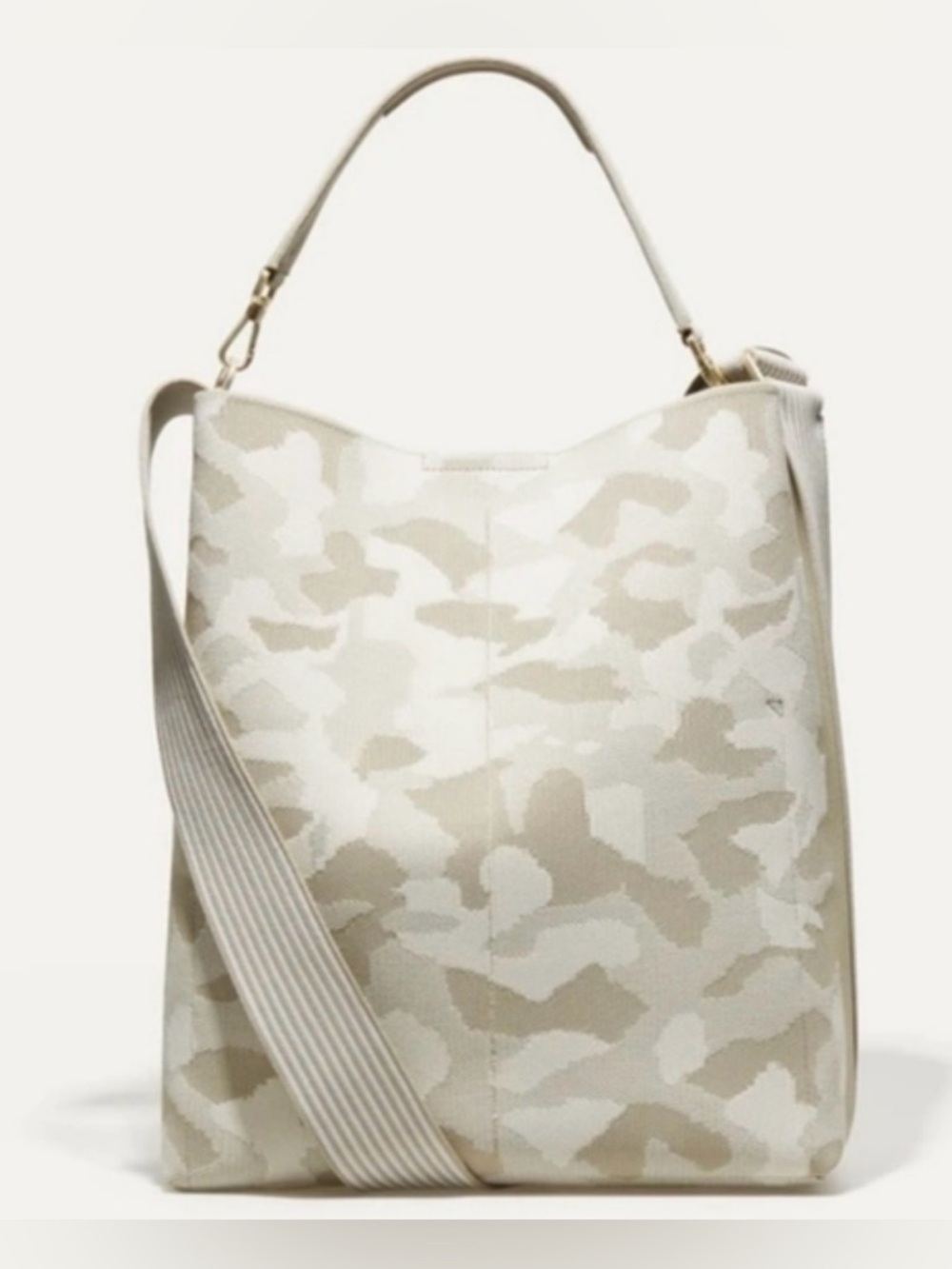 Rothy's Beige and Cream Camo Shoulder Bag